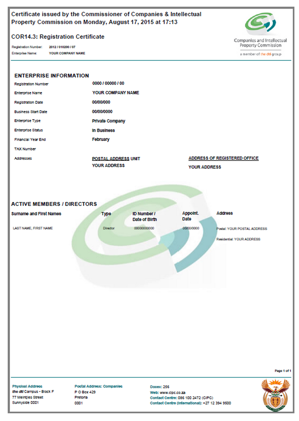 Business Registration